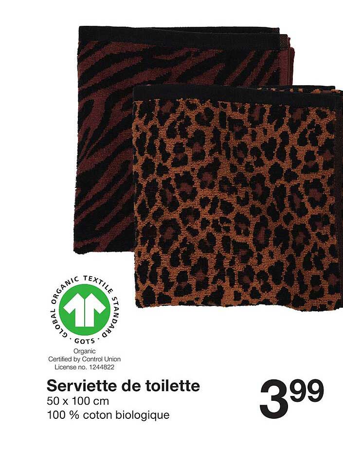 Serviette de toilette