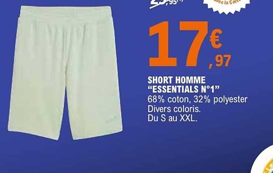 SHORT HOMME “ESSENTIALS N°1”