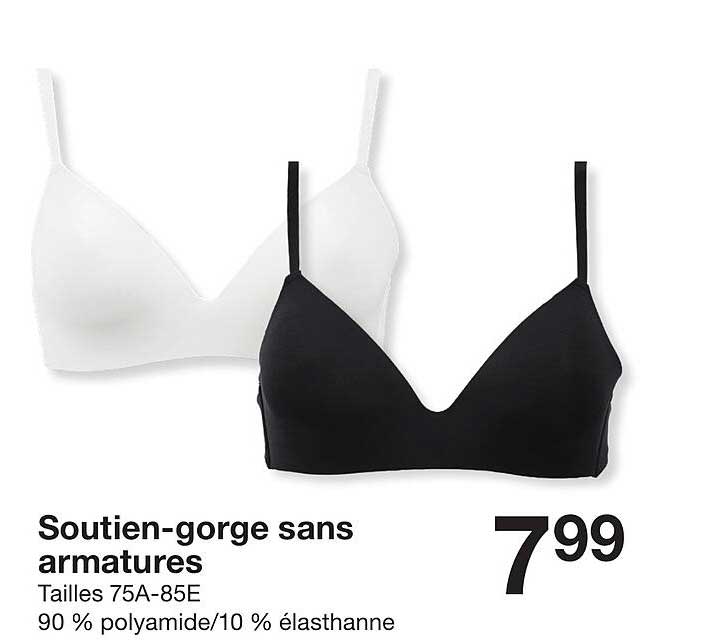 Soutien-gorge sans armatures