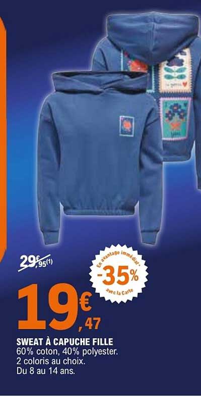 SWEAT À CAPUCHE FILLE