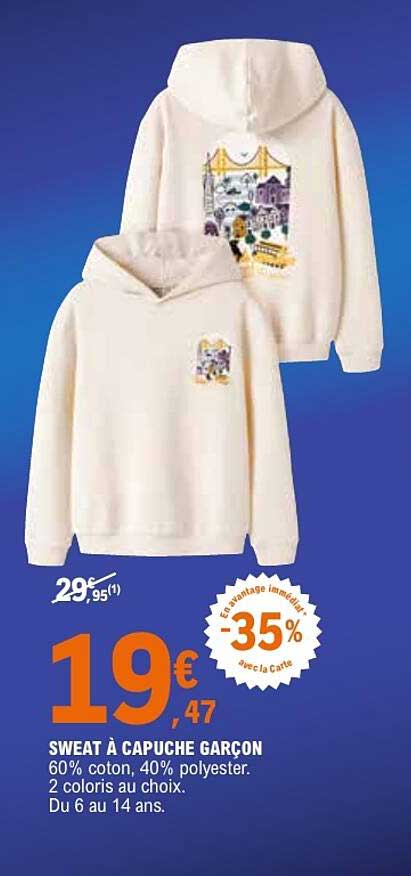 SWEAT À CAPUCHE GARÇON