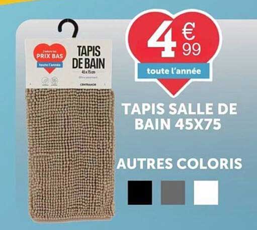 TAPIS SALLE DE BAIN 45X75