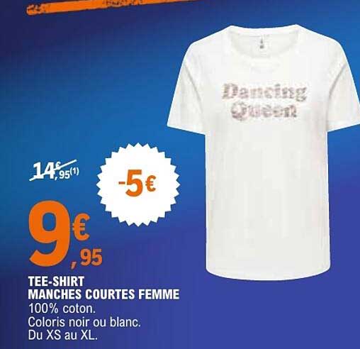 TEE-SHIRT MANCHES COURTES FEMME