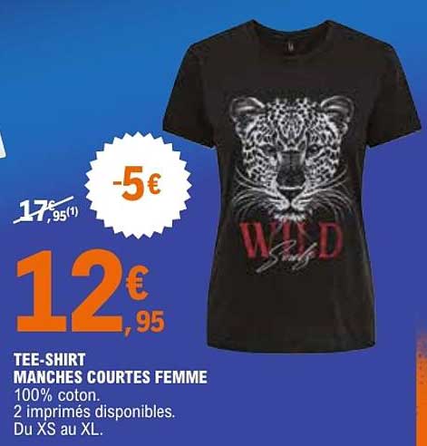 TEE-SHIRT MANCHES COURTES FEMME