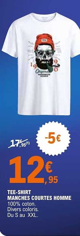 TEE-SHIRT MANCHES COURTES HOMME