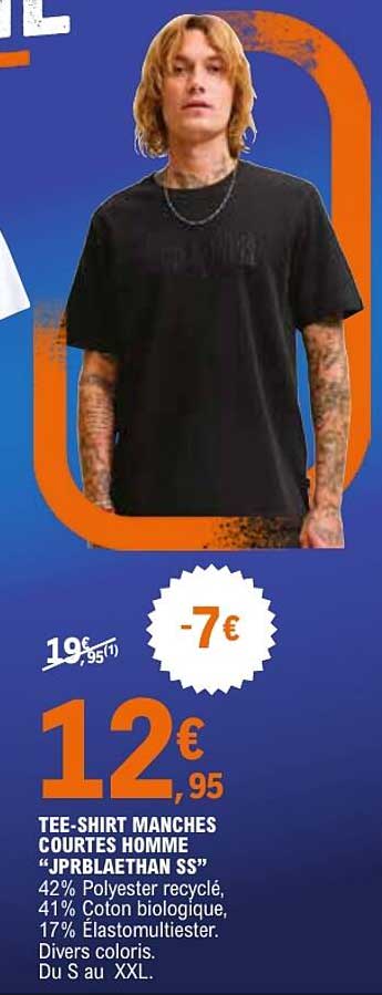 TEE-SHIRT MANCHES COURTES HOMME “JPRBLAETHAN SS”