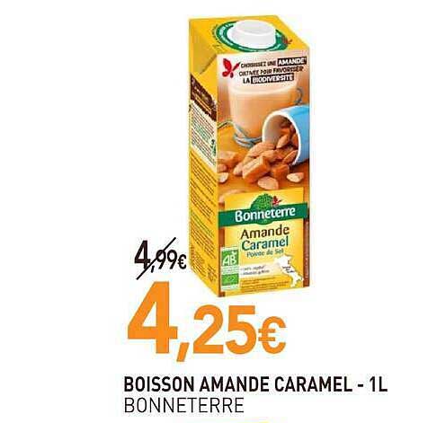 BOISSON AMANDE CARAMEL - 1L BONNETERRE