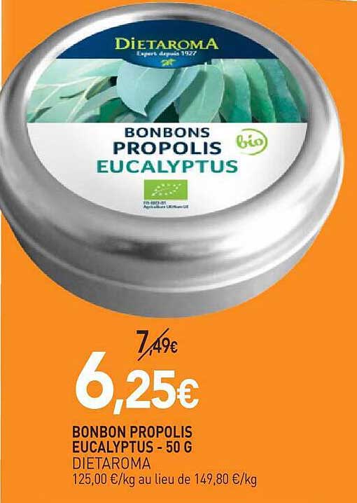 BONBONS PROPOLIS EUCALYPTUS
