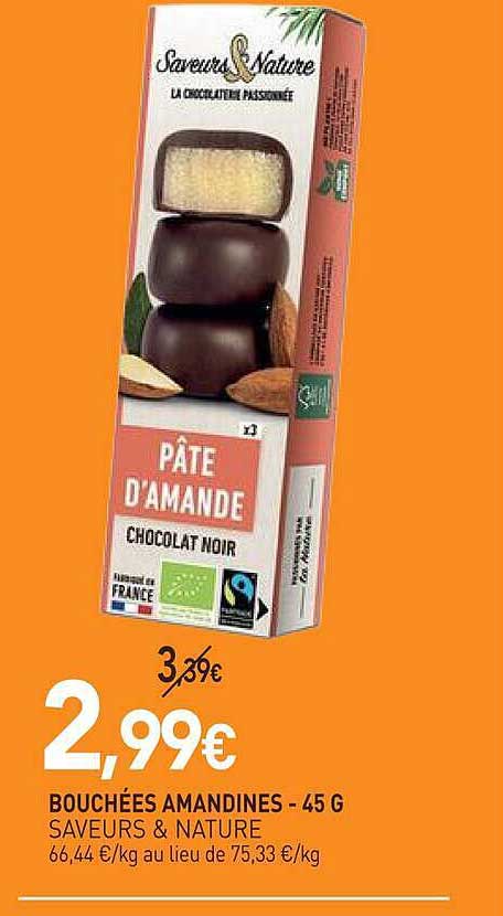 BOUCHÉES AMANDINES - 45 G SAVEURS & NATURE