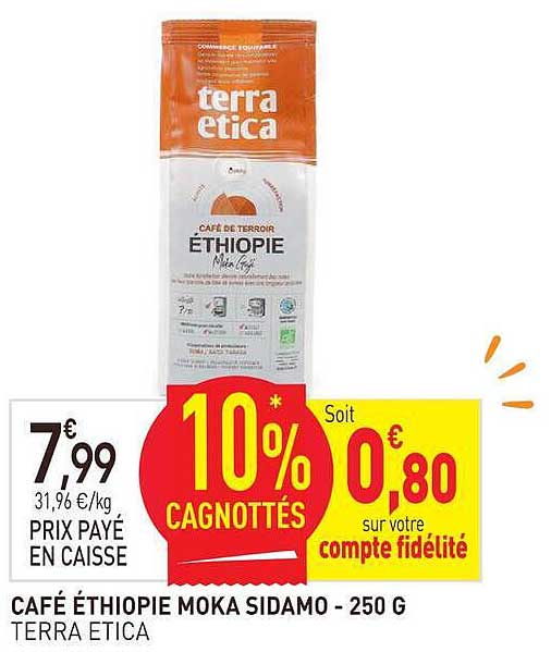 CAFÉ ÉTHIOPIE MOKA SIDAMO - 250 G