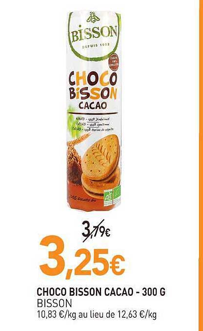 CHOCO BISSON CACAO - 300 G BISSON