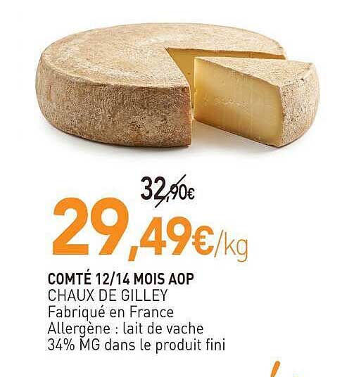 COMTÉ 12/14 MOIS AOP CHAUX DE GILLEY