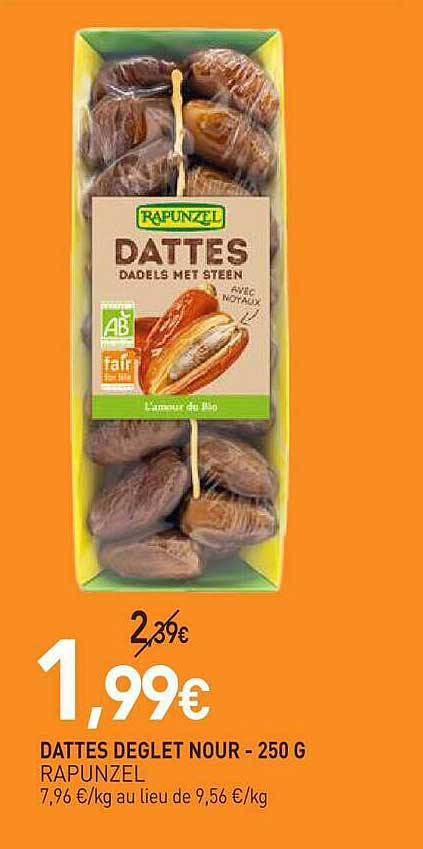 DATTES DEGLET NOUR - 250 G RAPUNZEL