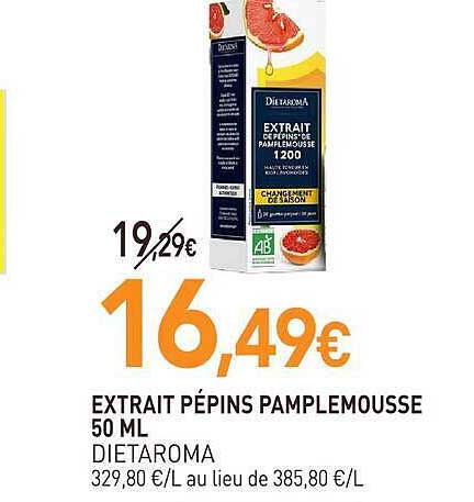 EXTRAIT PÉPINS PAMPLEMOUSSE 50 ML DIETAROMA