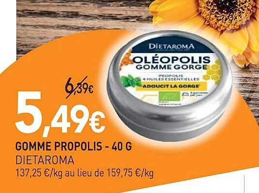 GOMME PROPOLIS - 40 G DIÉTAROMA