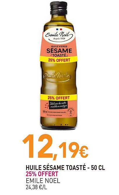 HUILE SÉSAME TOASTÉ - 50 CL