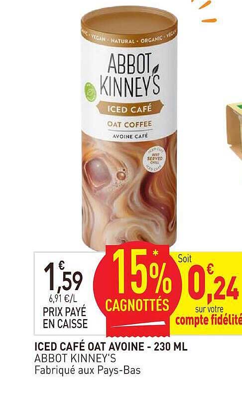 ICED CAFÉ OAT AVOINE - 230 ML