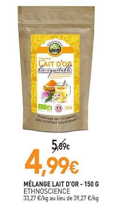 MÉLANGE LAIT D'OR - 150 G ETHNOSCIENCE