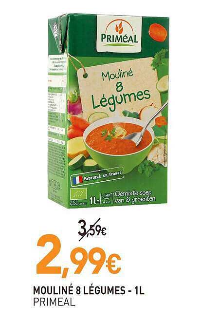 MOULINÉ 8 LÉGUMES - 1L PRIMÉAL