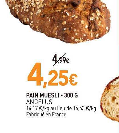 PAIN MUESLI - 300 G ANGELUS