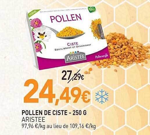 POLLEN DE CISTE - 250 G ARISTEE
