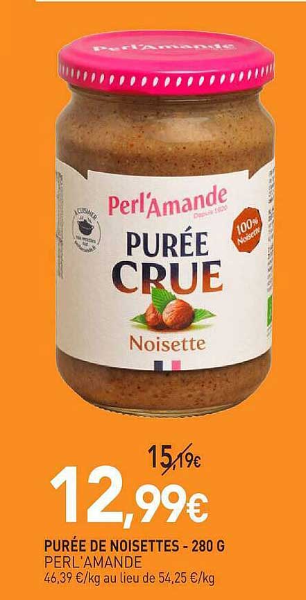 PURÉE DE NOISETTES - 280 G PERL'AMANDE