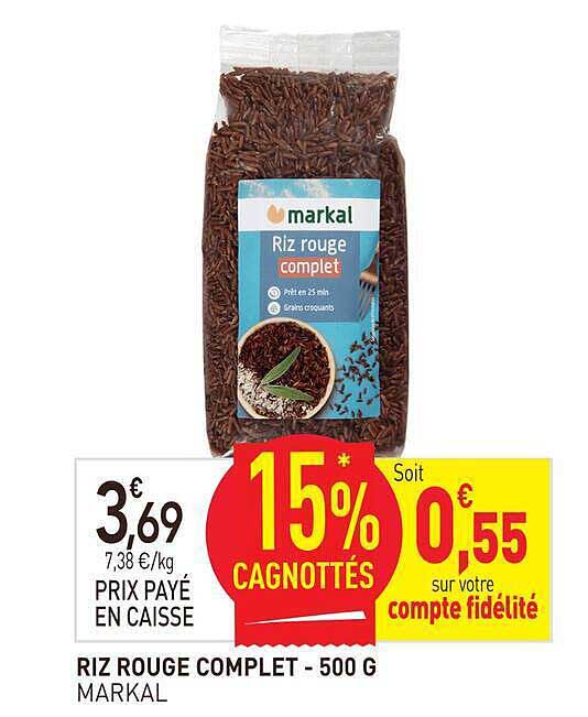 RIZ ROUGE COMPLET - 500 G MARKAL