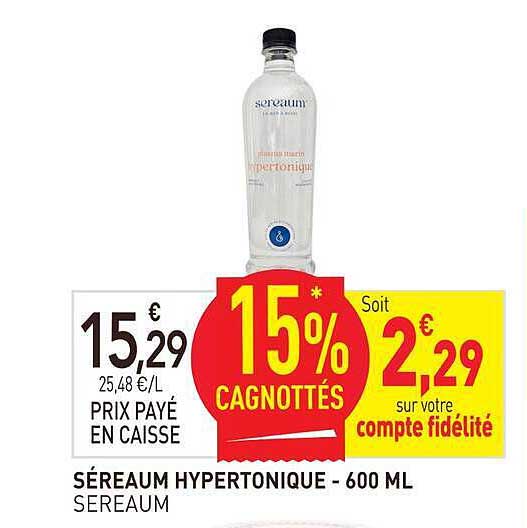 SÉREAUM HYPERTONIQUE - 600 ML