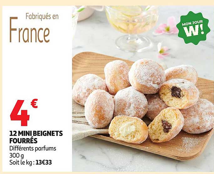 12 MINI BEIGNETS FOURRÉS