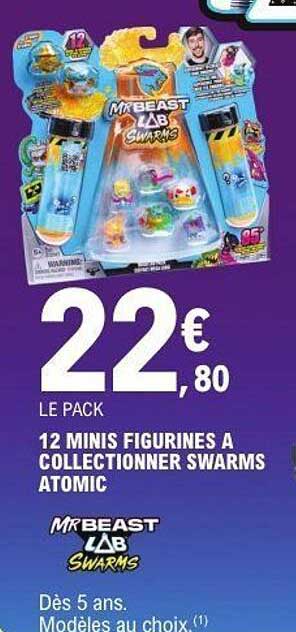 12 MINIS FIGURINES A COLLECTIONNER SWARMS ATOMIC