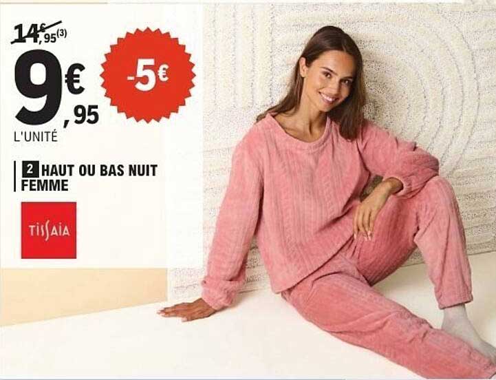 2 HAUT OU BAS NUIT FEMME