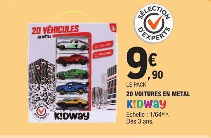 20 VOITURES EN METAL KIDWAY