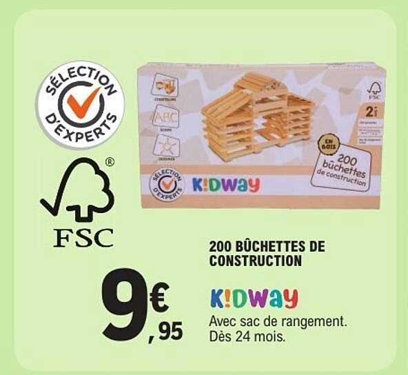 200 BÛCHETTES DE CONSTRUCTION