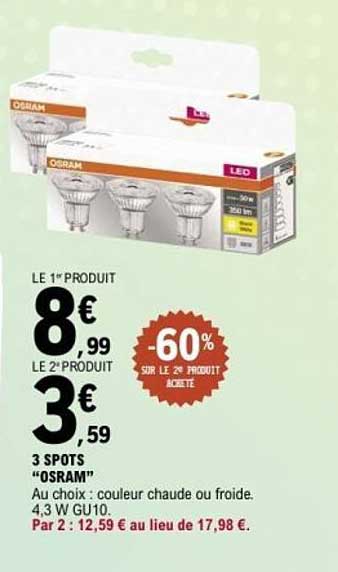 3 SPOTS "OSRAM"