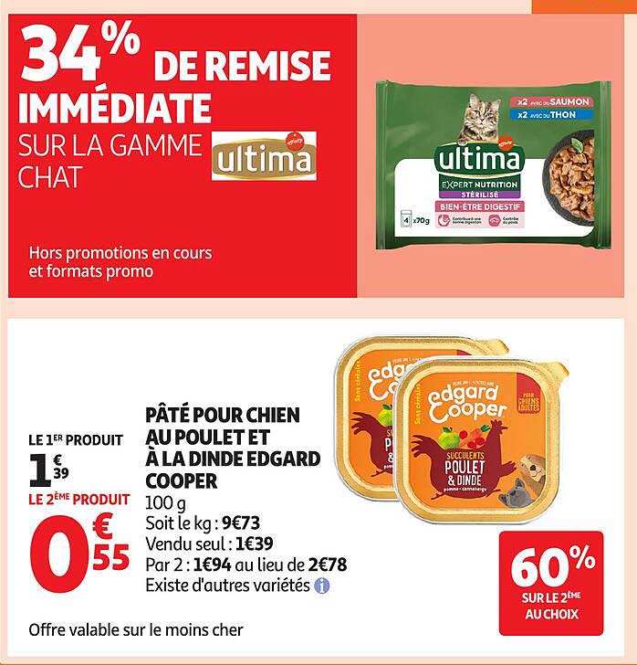 34% DE REMISE IMMEDIATE SUR LA GAMME CHAT