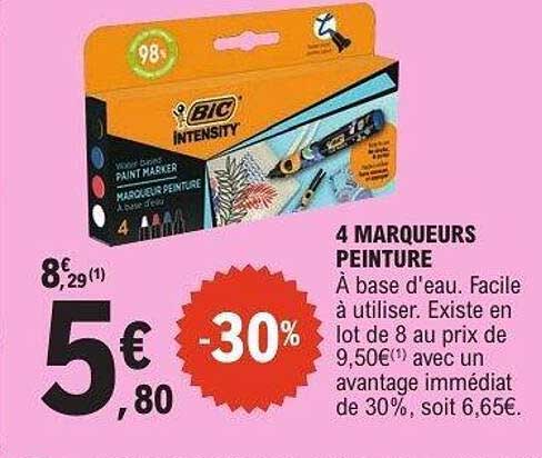 4 MARQUEURS PEINTURE