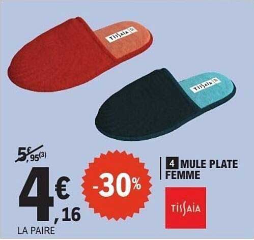4 MULE PLATE FEMME TISSAAIA