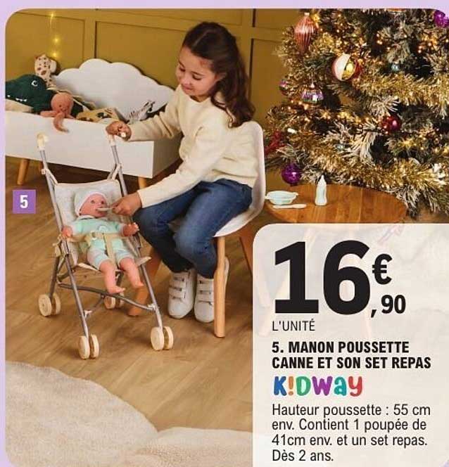 5. MANON POUSSETTE CANNE ET SON SET REPAS