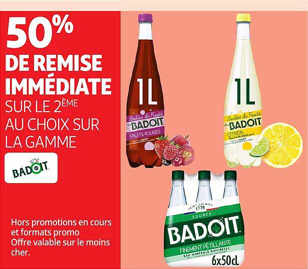 50% DE REMISE IMMMÉDIATE SUR LE 2ÈME AU CHOIX SUR LA GAMME