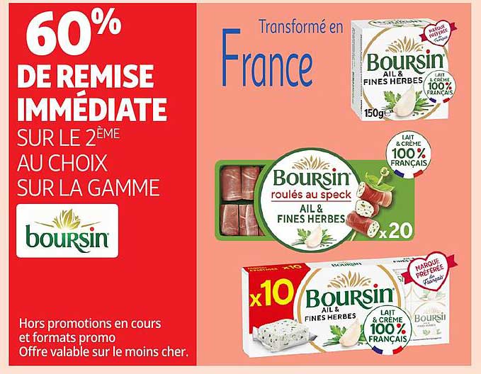 60% DE REMISE IMMÉDIATE SUR LE 2ÈME AU CHOIX SUR LA GAMME