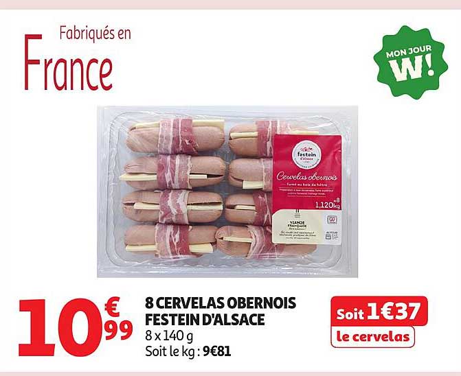 8 CERVELAS OBERNOIS FESTEIN D'ALSACE