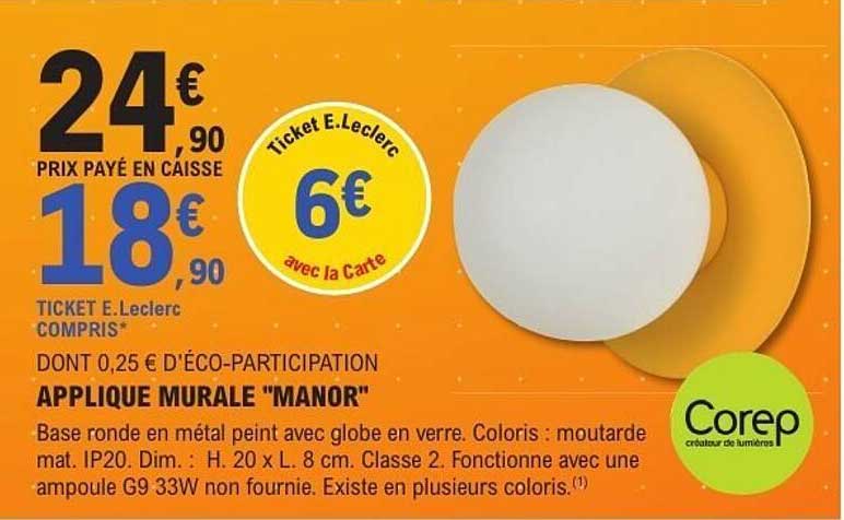 APPLIQUE MURALE 'MANOR'