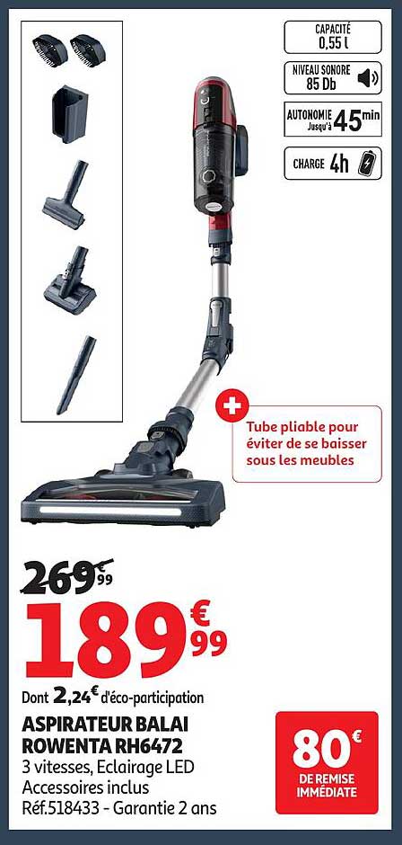 ASPIRATEUR BALAI ROWENTA RH6472