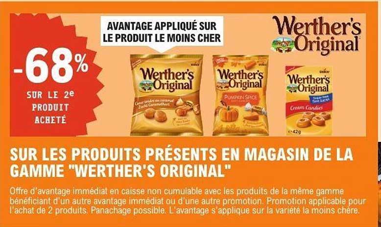 AVANTAGE APPLIQUÉ SUR LE PRODUIT LE MOINS CHER