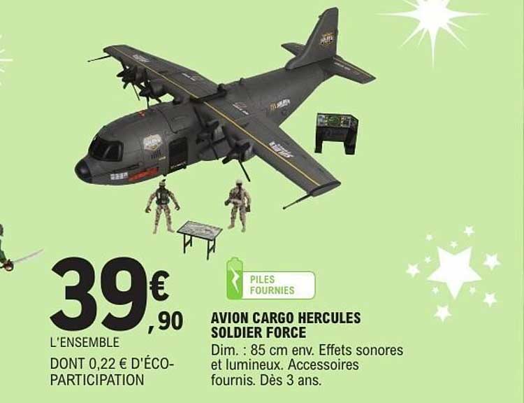 AVION CARGO HERCULES SOLDIER FORCE