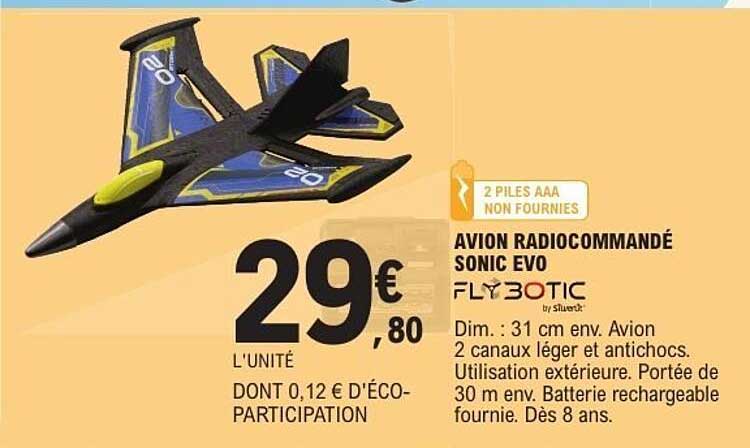 AVION RADIOCOMMANDÉ SONIC EVO