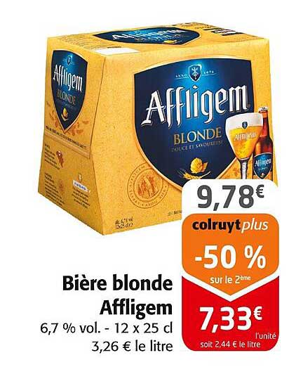 Bière blonde Affligem