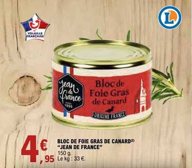 BLOC DE FOIE GRAS DE CANARD(2) “JEAN DE FRANCE”