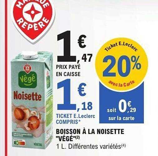 Boisson à la Noisette "Végé"