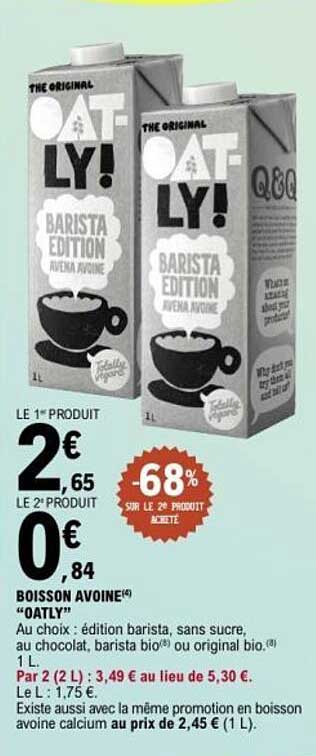 BOISSON AVOINE "OATLY"